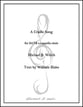 A Cradle Song SATB choral sheet music cover